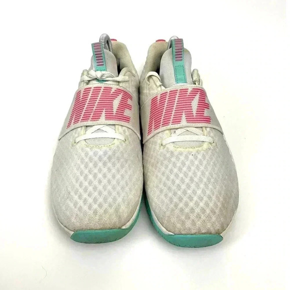 Nike Cross Training Running Shoes Sz 8.5 White Pink Slip On Sneakers - Picture 3 of 9